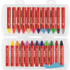 CREIOANE CERATE 24 CULORI JUMBO CUTIE PLASTIC FABER-CASTELL - imagine 3