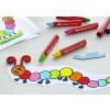 CREIOANE CERATE 24 CULORI JUMBO CUTIE PLASTIC FABER-CASTELL - imagine 4
