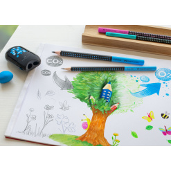 Alternative view of CREION GRAFIT B GRIP 2001 TWO TONE NEGRU-BLEU 2022 FABER-CASTELL