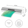 LAMINATOR A3 AMARIS LX 6 ROLE FELLOWES - imagine 5