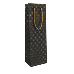 PUNGI CADOU STICLA BLACK&GOLD B 120 x 90 x 39 0MM ROTOLUX