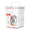 SET 36 MARKERE SKETCHING VARF DUBLU 1MM/7MM CUTIE PLASTIC DELI - imagine 2