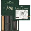 SET PITT MONOCHROME CARBUNE 24 BUC FABER-CASTELL - imagine 2