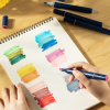 SET 60 MARKERE SKETCHING VARF DUBLU ROTUND/TESIT HUSA TEXTILA DELI - imagine 3