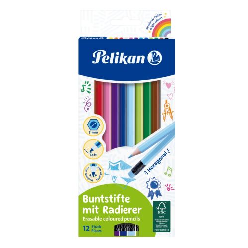 CREIOANE COLORATE HEXAGONALE +RADIERA SET12