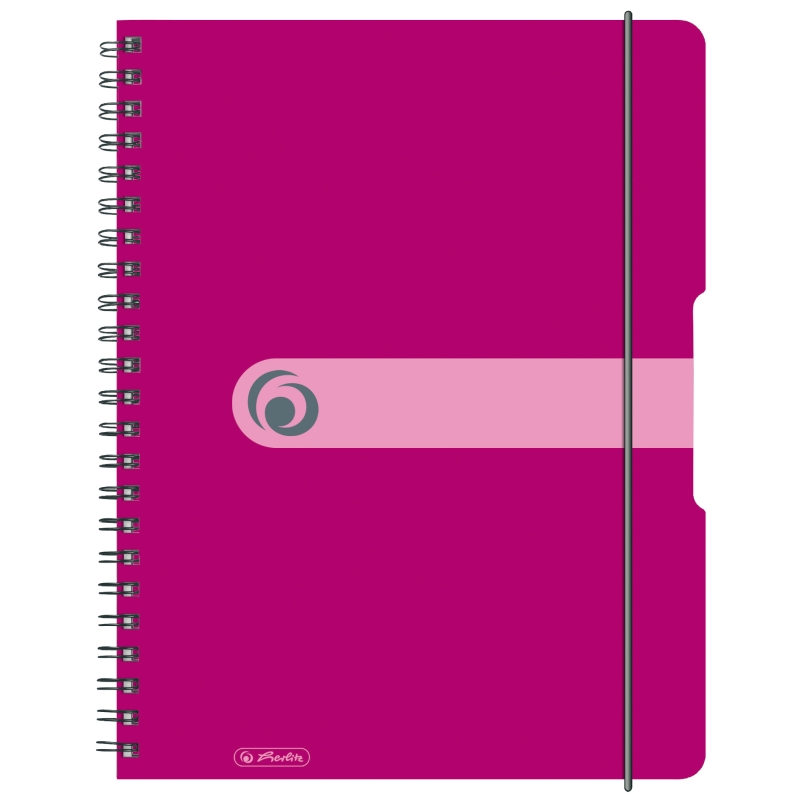CAIET A4 80F SPIRA PATRATELE EOTG COPERTA PP FUCSIA OPAC