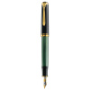 STILOU SOUVERAN M800 F PENITA AUR 18K+ACCESORII PLACATE AUR NEGRU/VERDE