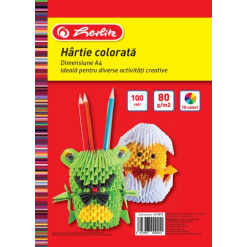 HARTIE COLOR A4 100F 80G/MP DIVERSE CULORI
