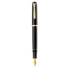 STILOU CLASSIC P200 F PENITA OTEL INOXIDABIL+ACCESORII PLACATE AUR CU PATRON NEGRU