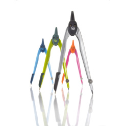 COMPAS HERLITZ PLASTIC CULORI ASORTATE +NEGRU