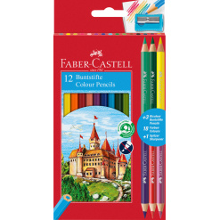CREIOANE COLORATE 12+3 CULORI ECO FABER-CASTELL