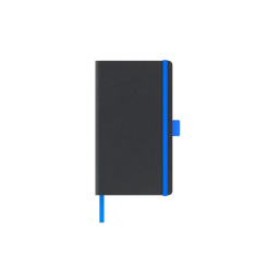 AGENDA NEDATATA A5 CASTELLI COPERTA RIGIDA NEGRU ELASTIC ALBASTRU DICTANDO IVORY