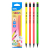 CREION GRAFIT CU GUMA FARA LEMN HB NEON DELI - imagine 5