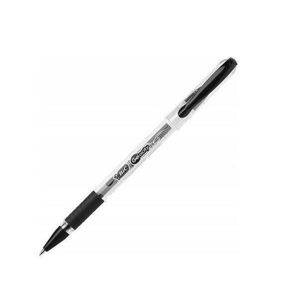 ROLLER GEL GELOCITY STIC NEGRU BIC - imagine 2