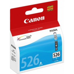 Cartus Cerneala Original Canon Cyan, CLI-526C, pentru Pixma IP4850|IP4950|IX6550|MG5150|MG5250|MG5350|MG6150|MG6250|MG8150|MG8250|MX715|MX885|MX895, , (timbru verde 0.15 lei), "BS4541B001AA"