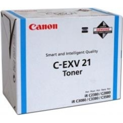 Toner Original Canon Cyan, EXV21C, pentru IR C2380I|IR C2880|IR C2880I|IR C3080|IR C3080I|IR C3380|IR C3380I|IR C3580|IR C3580, 14K,NOPP, "CF0453B002AA"
