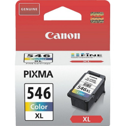 Cartus Cerneala Original Canon Color, CL-546XL, pentru Pixma IP2850|MG2450|MG2455|MG2550|MG2550S|MG2950|MG3050|MG3051|MG3052|MG3053|MX495 Black|MX495 White|TR4550|TS205|TS305|TS3150|TS315, , (timbru verde 0.15 lei), "BS8288B001AA"