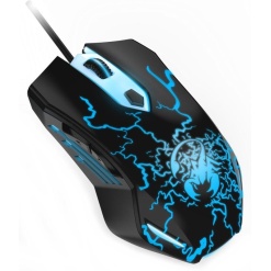 Alternative view of MOUSE Genius, "Scorpion Spear", gaming, cu fir, USB, optic, 1200 dpi, butoane/scroll 8/1, iluminare, butoane programabile, negru, "31040002400" (timbru verde 0.18 lei)