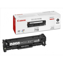 Toner Original Canon Black, CRG-718B, pentru LBP-7200|LBP-7210|LBP-7660|LBP-7680|MF-8330|MF-8340|MF-8350|MF-8360|MF-8380|MF-8540|MF-8550|MF-8580|MF-724|MF-728|MF-729, 3.4K, (timbru verde 1.2 lei) , "CR2662B002AA"