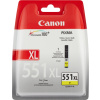 Cartus Cerneala Original Canon Yellow, CLI-551XLY, pentru Pixma IP-7250|8750|IX-6850|MG-5450|5550|5650|6350|6450|6650|7150|7550|MX-725|925, 11ml, (timbru verde 0.15 lei), "BS6446B001AA"
