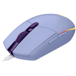 Alternative view of MOUSE LOGITECH, "G102 LIGHTSYNC", gaming, cu fir, USB, optic, 8000 dpi, butoane/scroll 6/1, iluminare, butoane programabile, violet, "910-005854" (timbru verde 0.18 lei)
