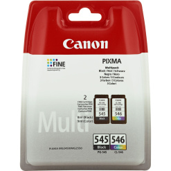 Combo-Pack  Original Canon Black/Color, PG-545/CL-546, pentru Pixma IP2850|MG2450|MG2455|MG2550|MG2550S|MG2950|MG3050|MG3051|MG3052|MG3053|MX495 Black|MX495 White|TR4550|TS205|TS305|TS3150|TS315, , (timbru verde 0.3 lei), "BS8287B005AA"