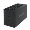 HUB extern LOGILINK, porturi USB: USB 3.0 x 3, conectare prin USB 3.0, alte porturi: SD, MicroSD, M2, MS Duo/Pro, CF, negru, "CR0042" (timbru verde 0.8 lei) - imagine 2
