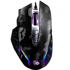 MOUSE A4tech, gaming, cu fir, USB, optic, 8000 dpi, butoane/scroll 8/1, iluminare, butoane programabile, negru, "J95S" (timbru verde 0.18 lei)