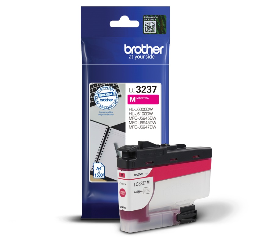 Cartus Cerneala Original Brother Magenta, LC3237M, pentru MFC-J5945|J6945|J6947, 1.5K, (timbru verde 0.15 lei), "LC3237M" - imagine 2