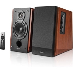 BOXE EDIFIER 2.0, RMS:  66W (2 x 15W, 2 x 18W), bluetooth, telecomanda wireless, volum, bass, treble,  dual RCA, sub-out, brown, "R1700BTS-BR" (timbru verde 11.00 lei)