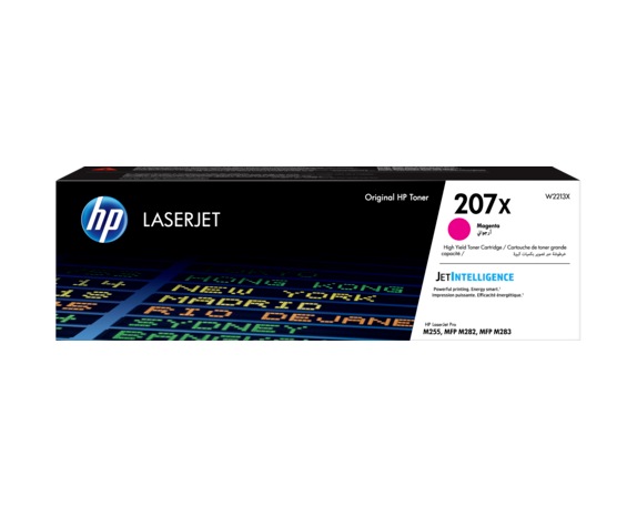 Toner Original HP Magenta, nr.207X, pentru Color LaserJet Pro M255|M282|M283, 2.45K, (timbru verde 1.2 lei) , "W2213X"