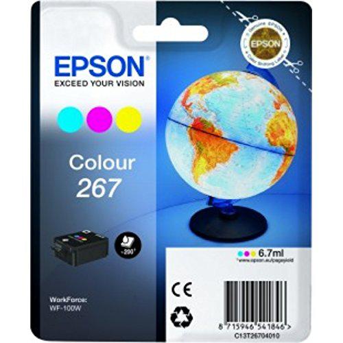 Cartus Cerneala Original Epson Color, T26704010, pentru WORKFORCE WF-100W, , (timbru verde 0.15 lei), "C13T26704010"(RAPO)