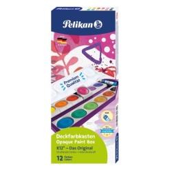 ACUARELE 12 CULORI K12 DETASABILE + ALB DE ZINC MOV
