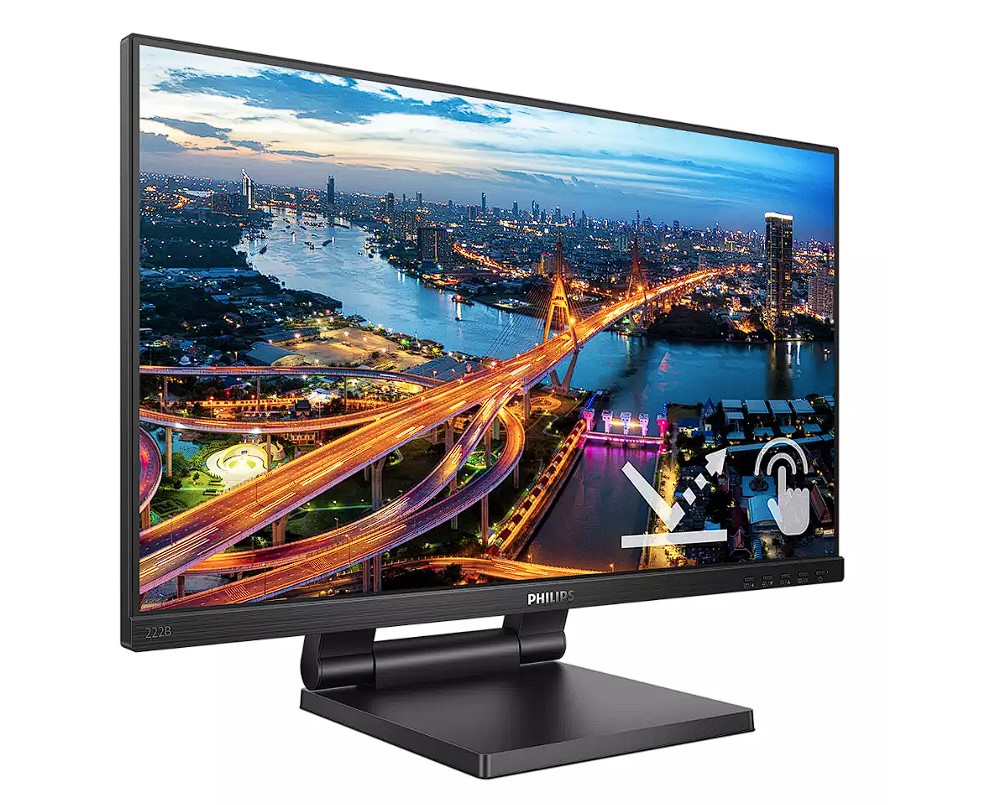MONITOR 21.5" PHILIPS 222B1TC, "222B1TC/00" (timbru verde 7 lei) - imagine 2