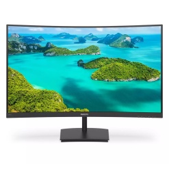 MONITOR  Philips 23.6 inch, home | office, VA, Full HD (1920 x 1080), Wide | curbat, 250 cd/mp, 4 ms, HDMI | VGA, "241E1SC/00" (timbru verde 7 lei)