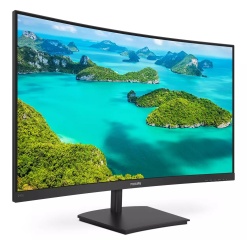 Alternative view of MONITOR  Philips 23.6 inch, home | office, VA, Full HD (1920 x 1080), Wide | curbat, 250 cd/mp, 4 ms, HDMI | VGA, "241E1SC/00" (timbru verde 7 lei)