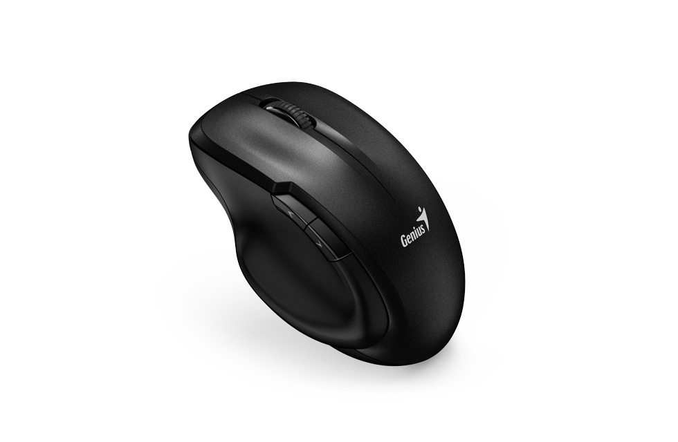 MOUSE Genius, Ergo "NX-8200S", PC sau NB, wireless, 2.4GHz, optic, 1200 dpi, butoane/scroll 5/1, , negru, "31030029400" (timbru verde 0.18 lei) - imagine 2