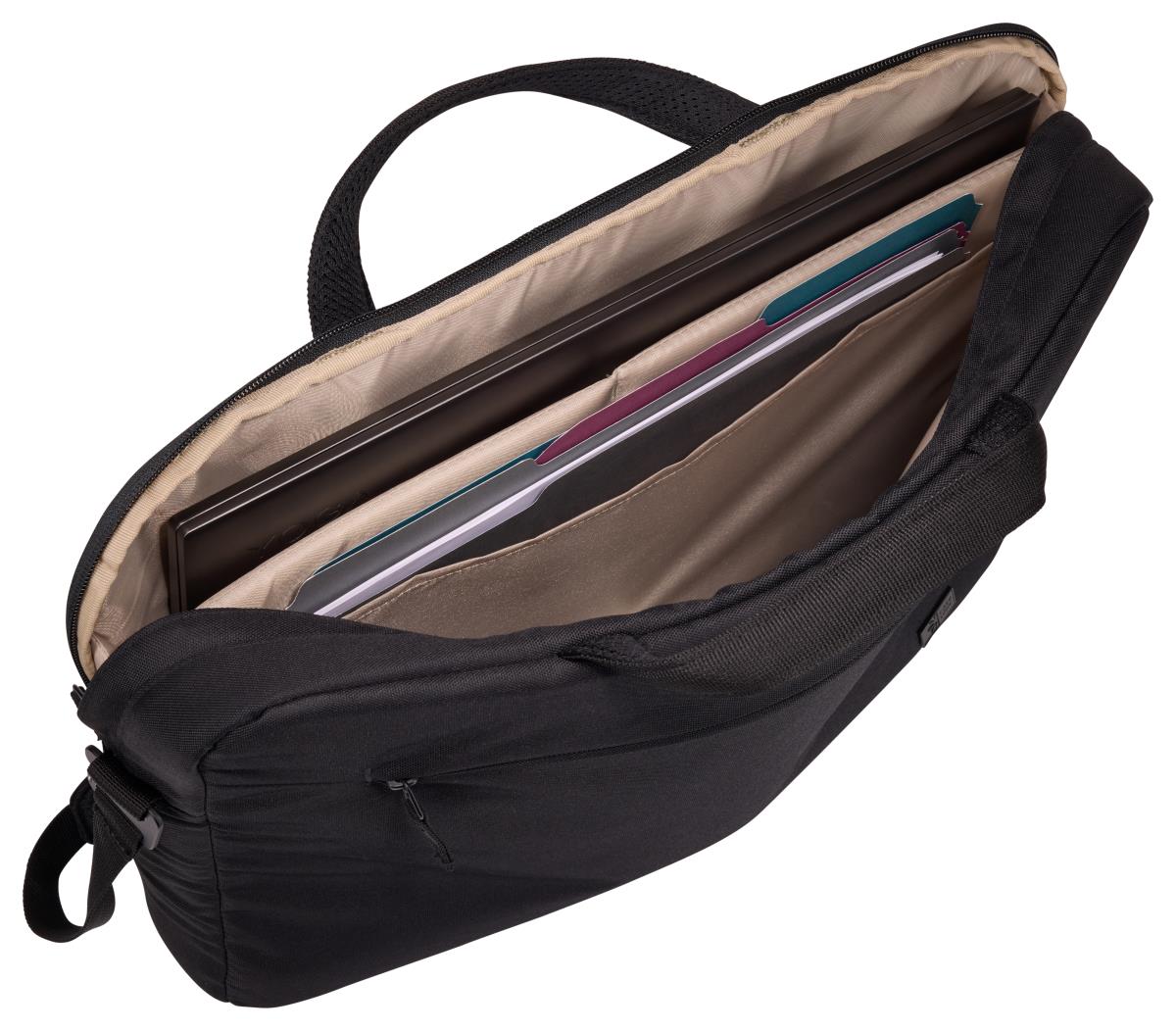 GEANTA CASE LOGIC Invigo, pt. notebook de max. 15.6 inch, 1 compartiment, buzunar frontal, waterproof, poliester, negru,3205103 "INVIA116 BLACK" - imagine 4