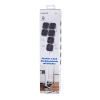 PRELUNGITOR LOGILINK, flexibil 180 grade,  Schuko x 5, cablu 3G 1.5mm2, 230 V/16 A, 50 Hz, max. 3600 W,  buton intrerupator iluminat, IP20, 1.5m, alb/negru "LPS277" (include TV 0.80lei) - imagine 4
