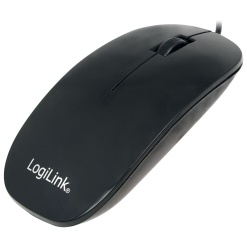 MOUSE Logilink, PC sau NB, cu fir, USB, optic, 1000 dpi, butoane/scroll 3/1, , negru, "ID0063" (timbru verde 0.18 lei)