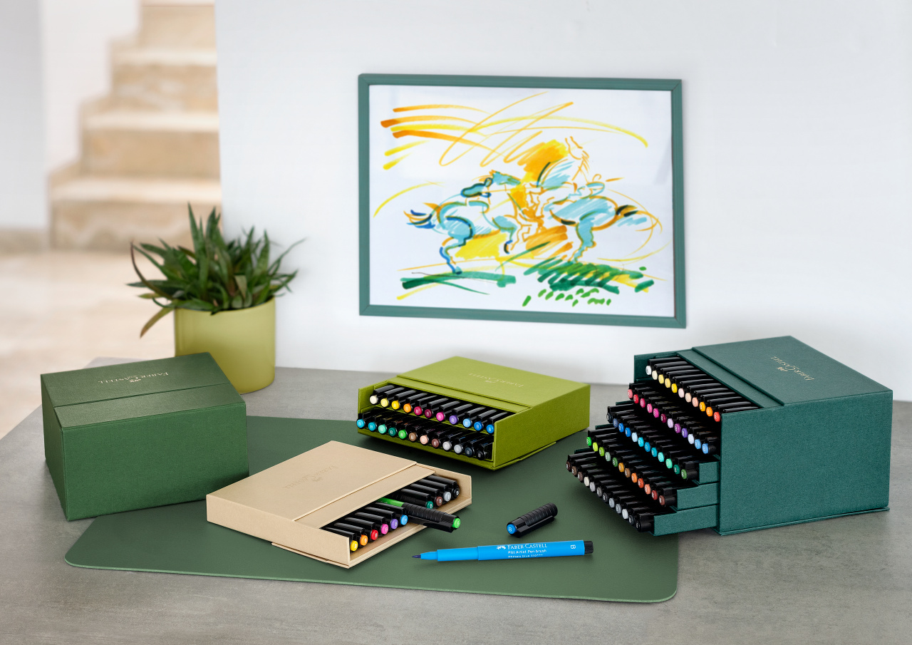 PITT ARTIST PEN CUTIE STUDIO 12 BUC 2024 FABER-CASTELL - imagine 3