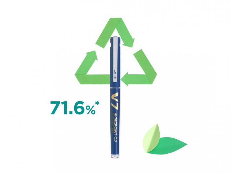 ROLLER 0.7MM V7 VERDE HI-TECPOINT PILOT - imagine 3