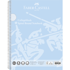 CAIET SPIRA A4 80 FILE 90 GR ARITMETICA COPERTA CARTON BLEU SKY FABER-CASTELL