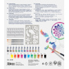 SET CREATIV TEMPERA 18 PIESE (TEMPERA ACUARELE 12 CULORI X 5 ML + 4 PENSULE+ SABLON PLASTIC) FABER-CASTELL - imagine 2