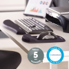 SUPORT TASTATURA SI INCHEIETURI NEGRU GEL FELLOWES - imagine 5