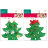 Accesorii craft - brad Craciun, textil, verde, set 2 buc, Craft with Fun, 412879 - imagine 2