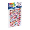Accesorii creatie - diamante plastic, diverse culori, 4mm, autoadezive, blister 400 buc, Fiorello, GR-DS041 / 170-2396