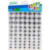 Accesorii craft - diamante, 0.7-1.2mm, autoadezive, cristal, set 70 buc, Craft with Fun, 501436