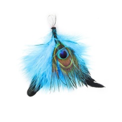 Alternative view of Accesorii creatie - pene, 14-16cm, paun, set 3 buc, Fiorello, GR-FE018 / 170-2622