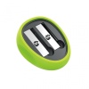 Ascutitoare dubla Keyroad Rubber KR970847 KR971835, 2 orificii, plastic, grip moale, diverse culori - imagine 3